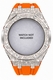 Casioak Mod Kit Fits Casio G-Shock GA-2100 GA-2110 GAB2100 Watch Silver Frosted Metal Case - Orange Strap