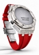 Casioak Mod Kit Fits Casio G-Shock GA-2100 GA-2110 GAB2100 Watch Silver Frosted Metal Case - Red Strap