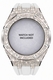 Casioak Mod Kit Fits Casio G-Shock GA-2100 GA-2110 GAB2100 Watch Silver Frosted Metal Case - White Strap