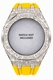Casioak Mod Kit Fits Casio G-Shock GA-2100 GA-2110 GAB2100 Watch Silver Frosted Metal Case - Yellow Strap