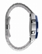 Casioak Mod Kit Fits Casio G-Shock GA-2100 GA-2110 GAB2100 Watch Silver Metal Case and Bracelet with Blue Bezel