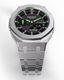 Casioak Mod Metal Watch Casio G-Shock GA-2100 Steel Case Band Green GA2100-1A3