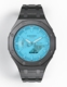 Casioak Mod Watch Casio G-Shock GA-2100-2A2 Tiffany Blue Dial Gunmetal Grey Case Band Modded GA2100