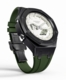 Casioak Mod Watch Casio G-Shock GA-2100-7A7 White Dial Black Case Green Strap Modded GA2100