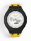 Casioak Mod Watch Casio G-Shock GA-2100-7A7 White Dial Black Case Yellow Strap Modded GA2100