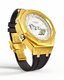 Casioak Mod Watch Casio G-Shock GA-2100-7A7 White Dial Gold Tone Case Black Strap GA2100