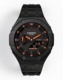 Casioak Mod Watch Casio G-Shock GA-2100 Black All Metal Steel Modded Orange GA2100-1A4