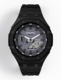 Casioak Mod Watch Casio G-Shock GA-2100 Black All Metal Steel with Grey Dial Modded GA2110ET-8A