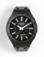 Casioak Mod Watch Casio G-Shock GA-2100 Black Case Black Dial Grey Strap GA2100-1A