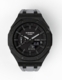 Casioak Mod Watch Casio G-Shock GA-2100 Black Case Black Dial Grey Strap GA2100-1A1