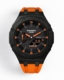 Casioak Mod Watch Casio G-Shock GA-2100 Black Case Orange Strap Modded Orange GA2100-1A4