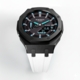 Casioak Mod Watch Casio G-Shock GA-2100 Black Case White Strap Modded GA2100-1A2