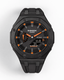 Casioak Mod Watch Casio G-Shock GA-2100 Black Metal Case Strap Modded Orange GA2100-1A4