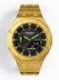 Casioak Mod Watch Casio G-Shock GA-2100 Gold Tone All Metal Steel Green GA2100-1A3