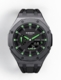 Casioak Mod Watch Casio G-Shock GA-2100 Gunmetal Grey Case Black Strap Green GA2100-1A3