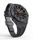 Casioak Mod Watch Casio G-Shock GA-2100 Gunmetal Grey Case Black Strap Orange GA2100-1A4