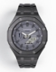 Casioak Mod Watch Casio G-Shock GA-2100 Gunmetal Grey Case Dial and Band Modded GA2110ET-8A