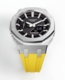Casioak Mod Watch Casio G-Shock GA-2100 Metal Case Yellow Strap Modded GA2100-1A