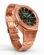 Casioak Mod Watch Casio G-Shock GA-2100 Rose Gold All Metal Watch Green GA2100-1A3