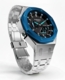 Casioak Mod Watch Casio G-Shock GA-2100 Silver Case & Blue Bezel GA2100-1A2