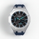 Casioak Mod Watch Casio G-Shock GA-2100 Silver Case Blue Strap Modded GA2100-1A2