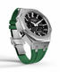 Casioak Mod Watch Casio G-Shock GA-2100 Silver Case Green Strap Modded GA2100-1A