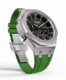 Casioak Mod Watch Casio G-Shock GA-2100 Silver Case Green Strap Modded GA2100-1A3
