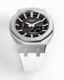 Casioak Mod Watch Casio G-Shock GA-2100 Silver Case White Strap Modded GA2100-1A