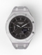 Casioak Mod Watch Casio G-Shock GA-2100 Silver Metal Case Black Dial Grey Strap GA2100-1A1
