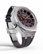 Casioak Mod Watch Casio G-Shock GA-2100 Silver Metal Case Black Strap Orange GA2100-1A4