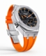 Casioak Mod Watch Casio G-Shock GA-2100 Steel Metal Case Orange Strap GA2100-1A4