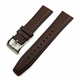 Casio Compatible Brown Leather Watch Strap Quick Release Band Silver Buckle #1512