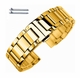 Citizen Gold Tone Polished Steel Metal Bracelet Replacement Watch Band Butterfly Clasp Strap #5012