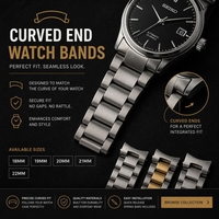 Curved End Watch Bands