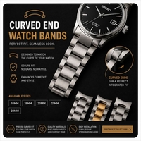 Curved End Watch Bands