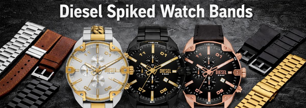 Diesel Spiked Watch Bands