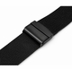 Bulova Compatible Black Steel Metal Adjustable Mesh Bracelet Watch Band Strap Double Lock Clasp #5026