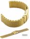 ESQ Compatible Stainless Steel Metal Shark Mesh Bracelet Watch Band Strap Double Locking Gold #5031