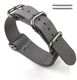 Fossil Compatible 5 Ring Ballistic Army Military Grey Nylon Fabric Replacement Watch Band Strap #3011