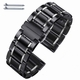 Fossil Compatible Black Ceramic Replacement Watch Band Quick Release #8001