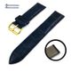 Fossil Compatible Blue Croco Genuine Leather Replacement Watch Band Strap Gold Steel Buckle #1083