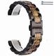 Fossil Compatible Brown Wooden Replacement Watch Clasp Quick Release Strap #W004