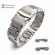 Fossil Compatible Metal Steel Brushed Curved End Watch Band #7006