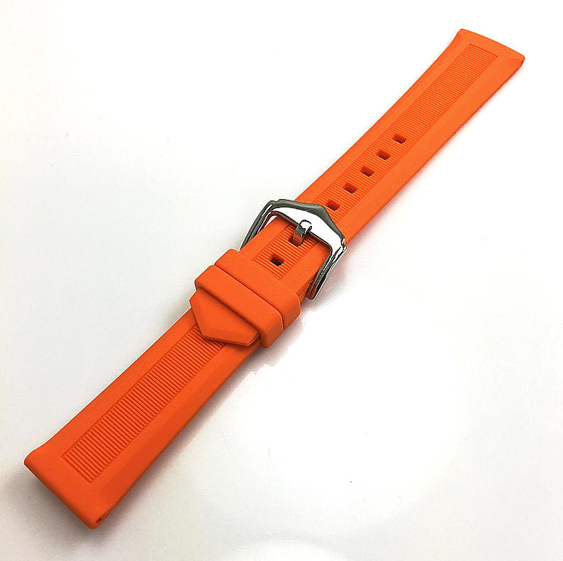 Fossil Compatible Orange Silicone Replacement Watch Band Strap 4414