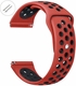 Fossil Compatible Red & Black Sport Silicone Replacement Watch Band Strap Quick Release Pins #4075