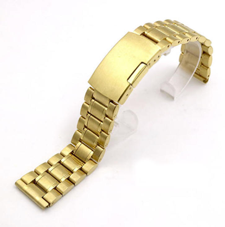 Metal Gold Replacement Watch Band Fits Invicta Pro Diver 48mm 6981 6983