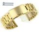 Gold Tone Steel Metal Bracelet Replacement 12mm Watch Band Button Clasp #5017