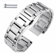 Guess Compatible Stainless Steel Brushed Metal Replacement Watch Band Strap Butterfly Clasp #5071