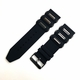 Citizen Compatible All Black 26mm Rubber Silicone Bullets Style Replacement Watch Band Strap #4058