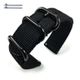 Invicta Compatible Black Nylon Watch Band Strap Belt Army Military Ballistic Black Buckle #6032